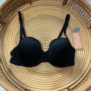 NWT Third love t shirt bra black 32 C 1/2